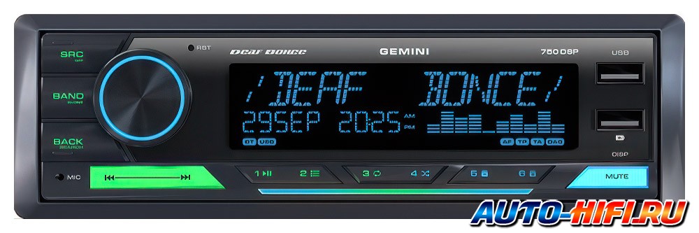 Автомагнитола Deaf Bonce Gemini 750DSP Автомагнитола Deaf Bonce Gemini 750DSP